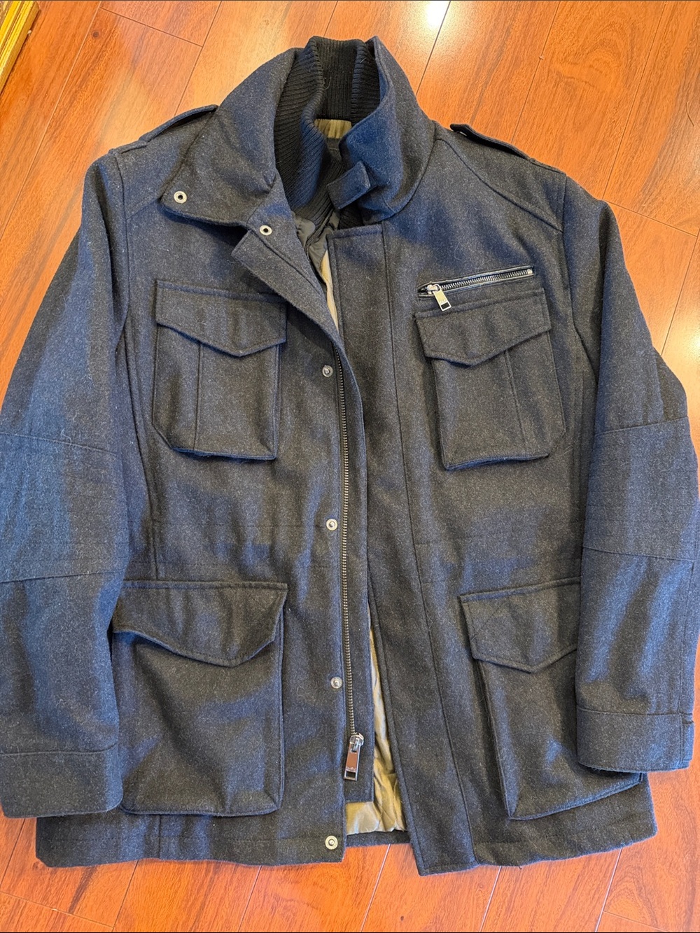Marc New York Men's Charcoal Field Coat